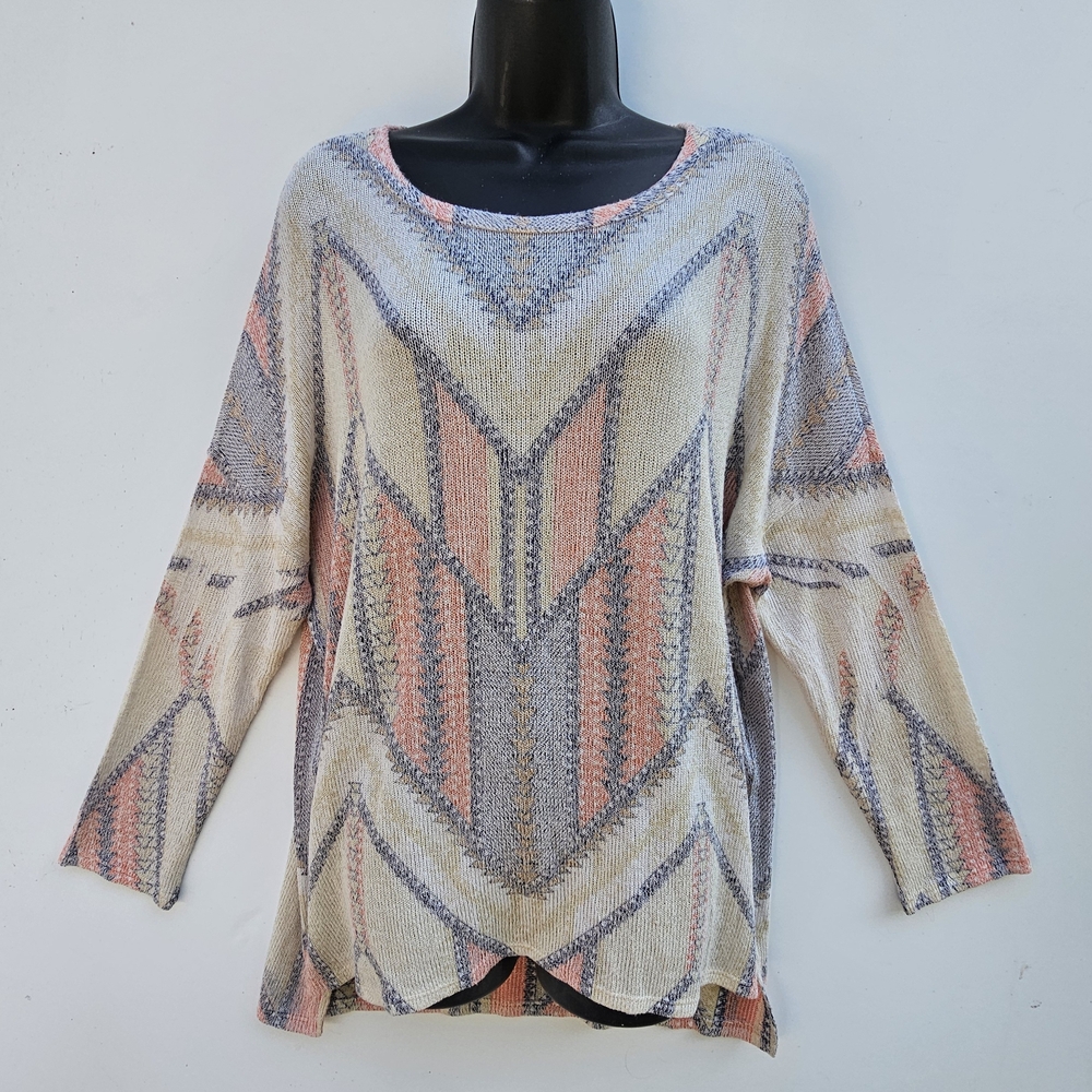 Altar'd State Geometric Patterned Sweater Size MEDIUM